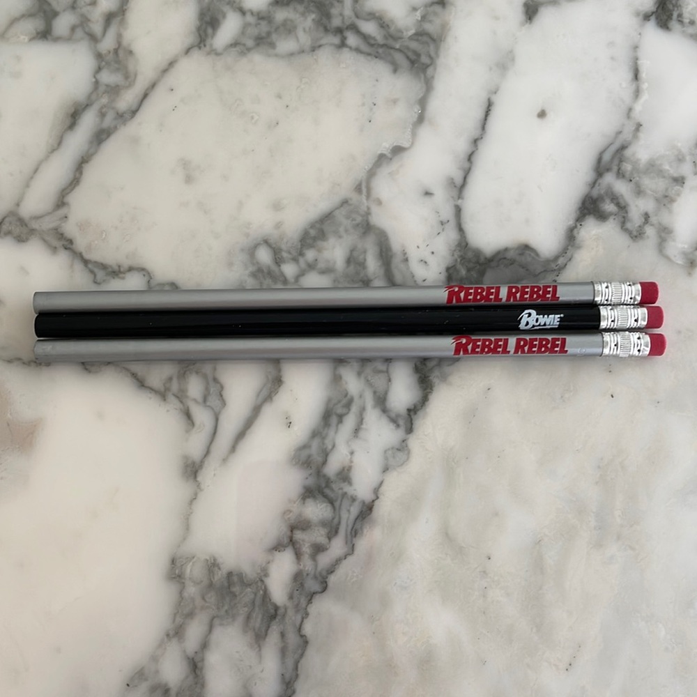 David Bowie Pencils Set of 3